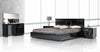 Eastern King Ovidius Modern Black Crocodile Bed