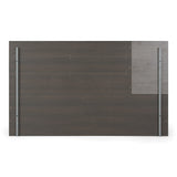 Palermo Italian Modern Faux Concrete & Grey Bed