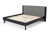 Panther Contemporary Grey & Black Bed