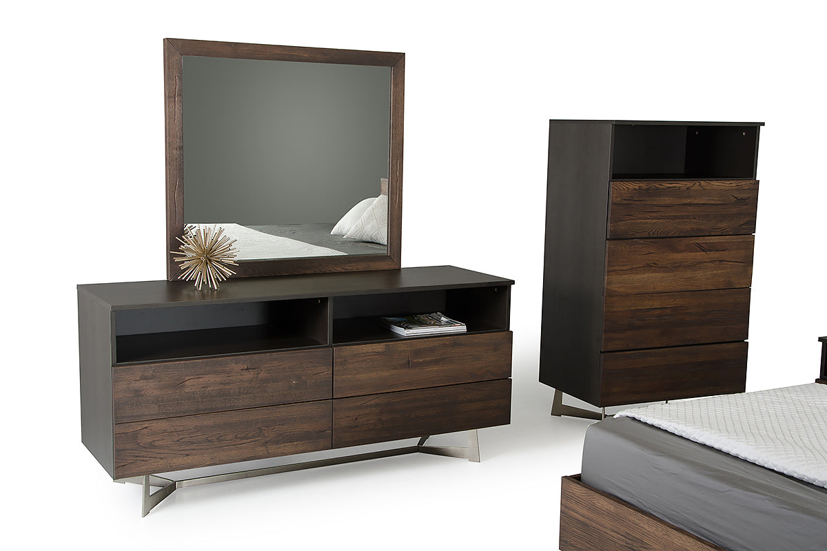 Wharton Modern Dark Aged Oak Dresser