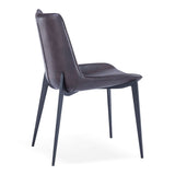 Peoria Modern Brown & Black Dining Chair (Set of 2)