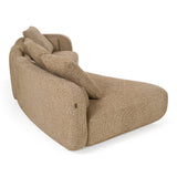 Percy Contemporary Beige Fabric Left Facing Chaise Sectional Sofa