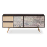 Phelan Modern Smoked Ash & Brass Buffet