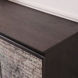 Phelan Modern Smoked Ash & Brass Buffet