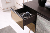 Phelan Modern Smoked Ash & Brass Buffet