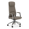 Pickard Modern Grey Leather Executive Office Chair