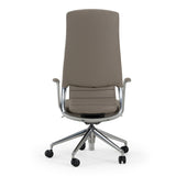 Pickard Modern Grey Leather Executive Office Chair