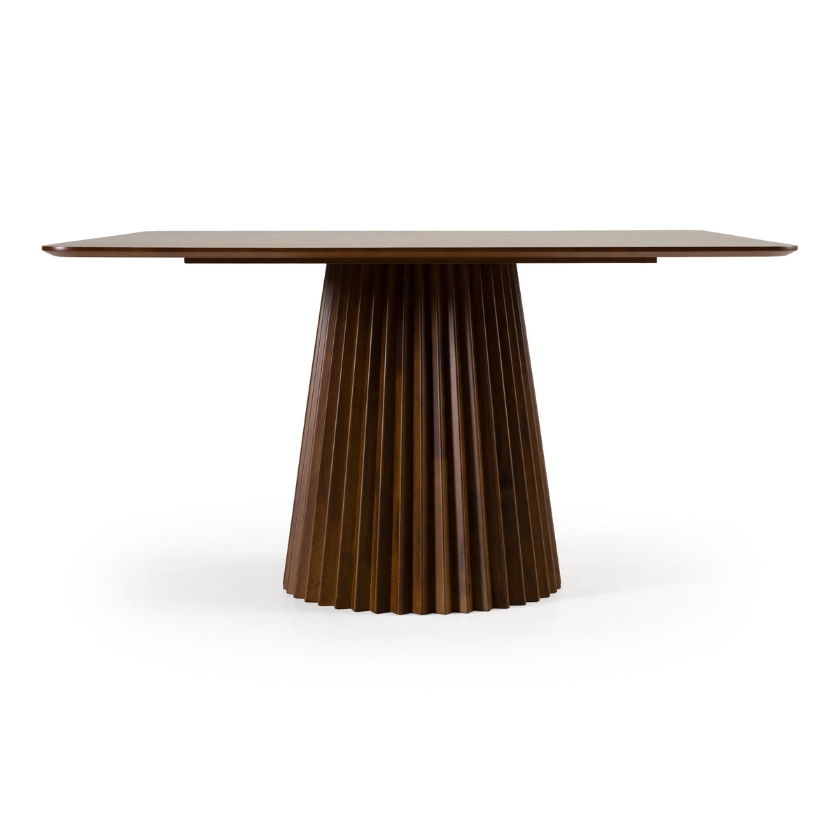 Platte Mid-Century Modern Walnut Square Dining Table