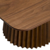 Platte Mid-Century Modern Walnut Square Dining Table