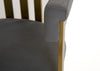 Pontiac Modern Grey Velvet + Champagne Gold Dining Chair