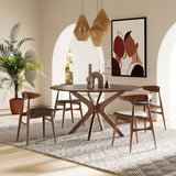 Prospect Modern Round 59" Walnut Dining Table