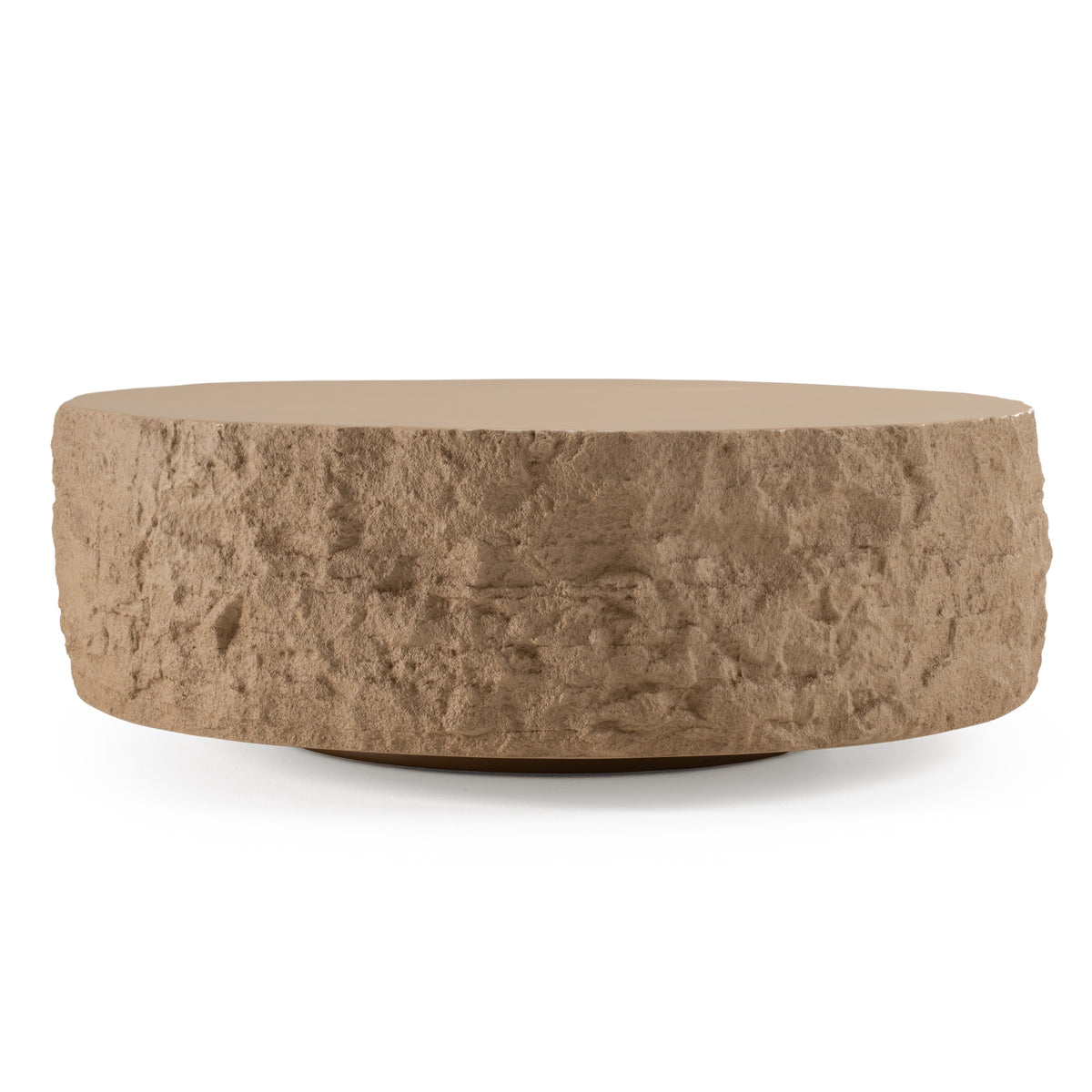 Quarry Modern Beige Round Coffee Table