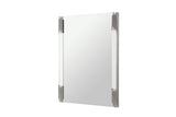 Token Modern White + Stainless Steel Bedroom Set