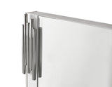 Token Modern White + Stainless Steel Bedroom Set