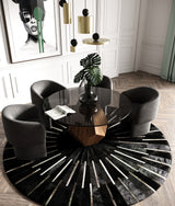 Rackham Mid-Century Walnut Round Dining Table