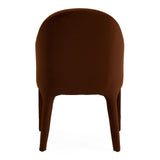 Reedy Modern Rust Velvet Dining Chair