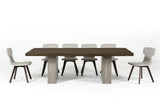 Renzo Modern Oak & Concrete 118" Dining Table