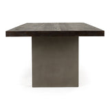 Renzo Modern Oak & Concrete 118" Dining Table