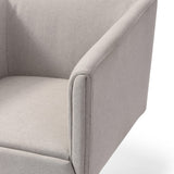 Riaglow Contemporary Light Grey Fabric Dining Chair