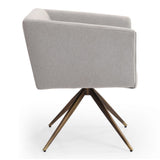 Riaglow Contemporary Light Grey Fabric Dining Chair