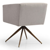 Riaglow Contemporary Light Grey Fabric Dining Chair