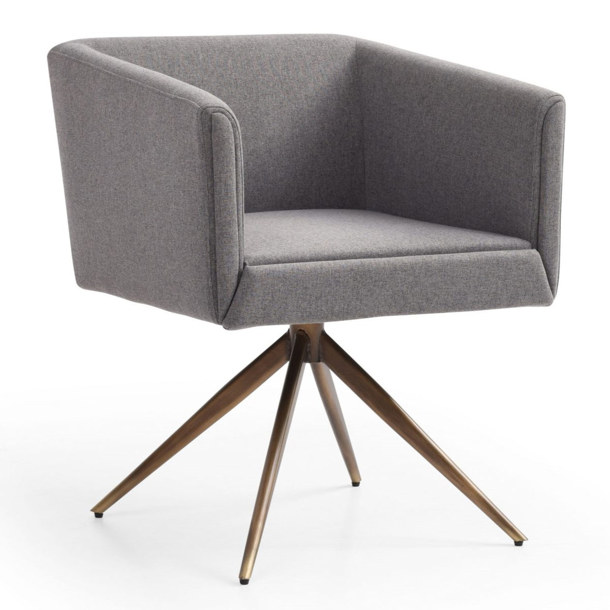 Riaglow Contemporary Dark Grey Fabric Dining Chair
