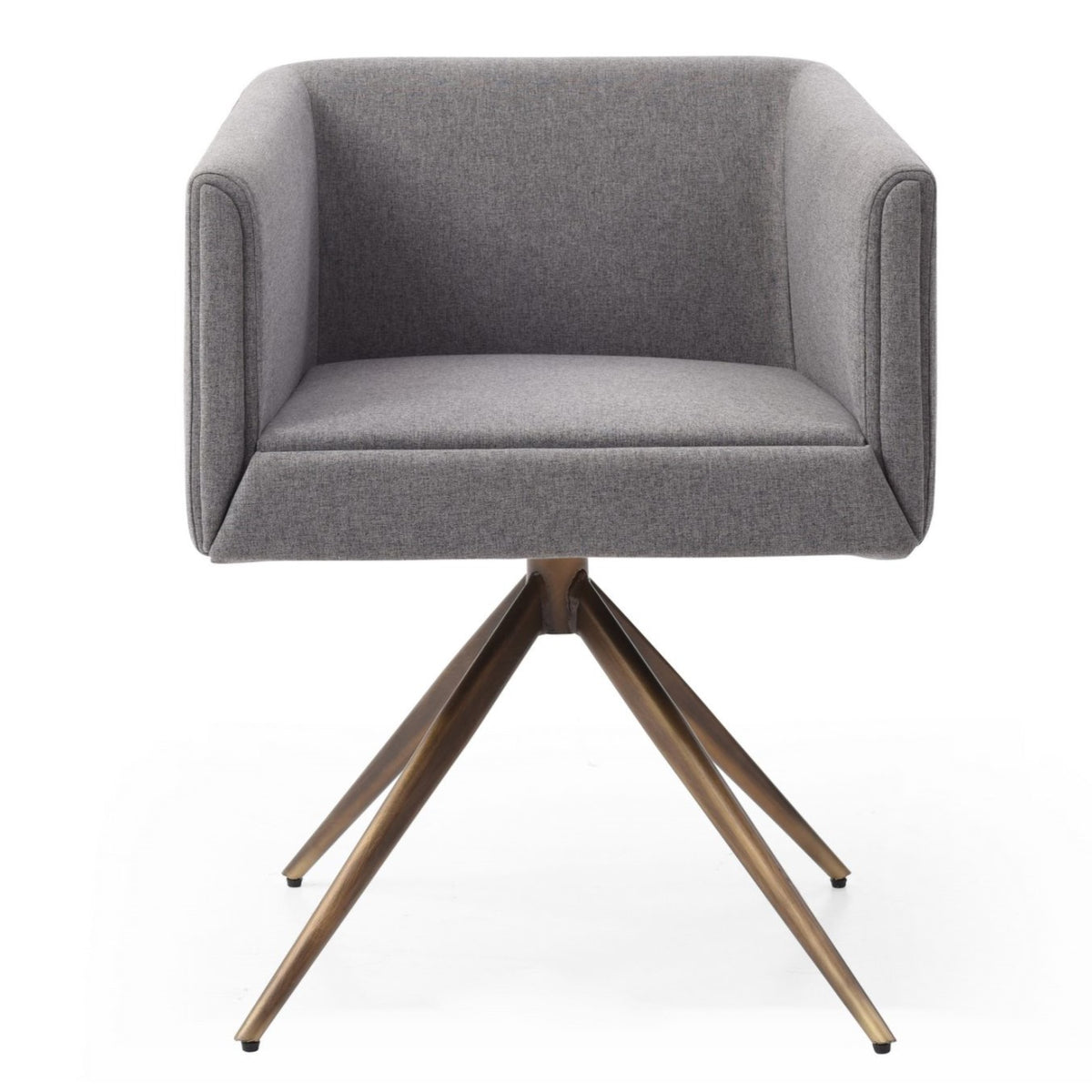 Riaglow Contemporary Dark Grey Fabric Dining Chair