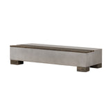 Mielcasa | Grey Modrest Delaware Modern Concrete & Acacia Rectangular Coffee Table | SKU VGLBRIVI-CF120-01 | MPN: 76132 | Free Delivery & Free Return