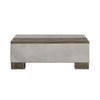 Delaware Modern Concrete & Acacia Square Coffee Table