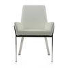Robin Modern White Bonded Leather Dining Chair