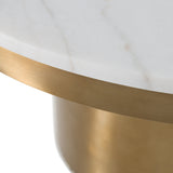 Rocky Glam White & Gold Coffee Table