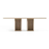 Roma Modern Travertine Rectangular Dining Table