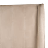 Roma Modern Taupe Microfiber Upholstered Bed