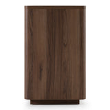 Roma Modern Walnut + Gold Dresser