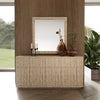 Queen Daystar + Roma Modern Beige Velvet + Travertine + Gold Bedroom Set