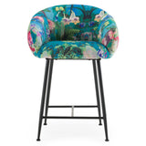 Roxann Modern Counter Stool in Funky Velvet