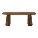 Sacks Mid-Century Modern Herringbone Walnut Dining Table