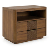 Salazar Modern Acacia Nightstand