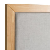 Santa Barbara Modern Grey Fabric + Natural Bedroom Set