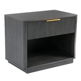 Santa Barbara + Santa Monica Modern Grey Fabric + Grey Wash Bedroom Set