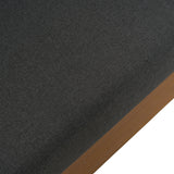 Santorini Outdoor Grey Olefin Fabric + Natural Teak Sectional Sofa