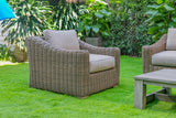 Sapelo Outdoor Beige Wicker Chair