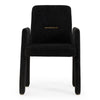 Scahill Modern Black Fabric Dining Chair