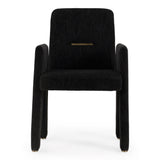 Scahill Modern Black Fabric Dining Chair