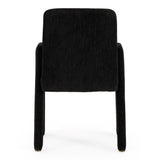 Scahill Modern Black Fabric Dining Chair
