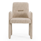 Scahill Modern Beige Fabric Dining Chair