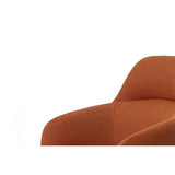 Scranton Modern Orange & Black Dining Chair