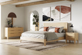 Seattle Modern Natural Oak Bed