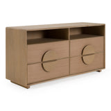 Sergio Modern Natural Oak 4-Piece Bedroom Set