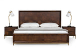 Shane Modern Acacia & Brass Bed